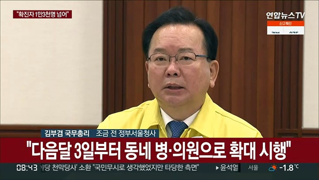 [현장연결] 김총리 "오미크론 확산 현실화…확진자 1만3천명 넘어"