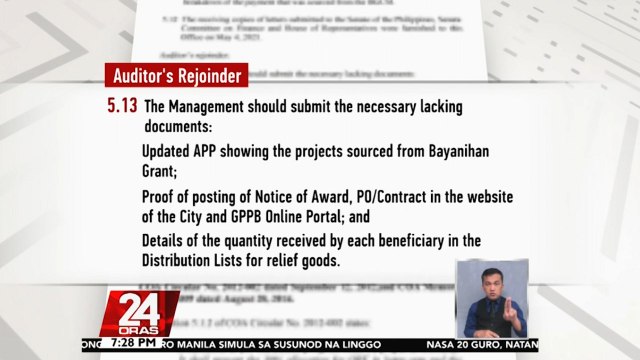 QC Mayoral aspirant Mike Defensor, inungkat ang pagkuwestiyon ng COA sa pandemic procurement ng QC LGU; Mayor Belmonte, iginiit na nasagot na ang isyu | 24 Oras