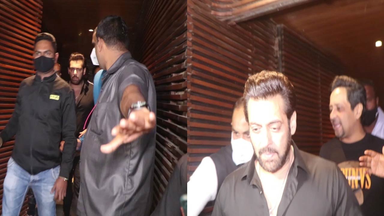 Salman Khan का तगड़ी सिक्योरिटी के बीच डिनर; Watch video | FilmiBeat