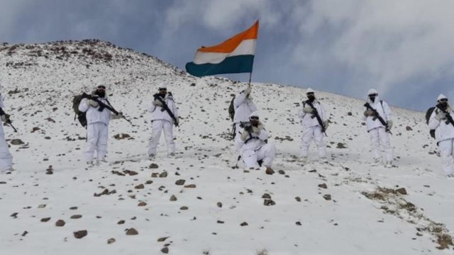 ITBP jawan celebrates Republic Day at Jammu Kashmir