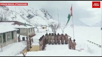WATCH: ITBP Jawans celebrate Republic Day at sub-zero temp