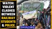 Protests against RRB-NTPC result spread across Bihar, train services hit | Watch | Oneindia News