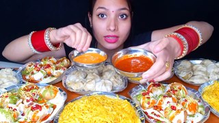 Asmr eats  Unlimited Golgappe eating Challange , Street Food Eating Challenge