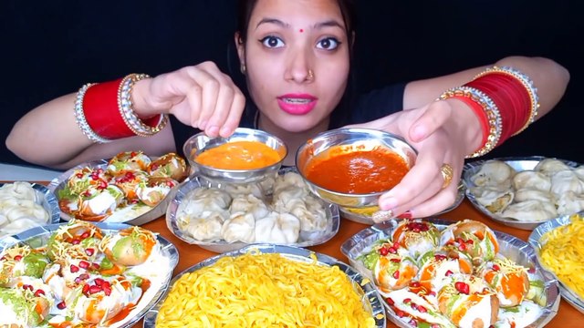 Asmr eats Unlimited Golgappe eating Challange , Street Food Eating Challenge