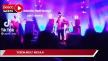 Kaan Tangöze'den konser sırasında 'Sezen Aksu' mesajı