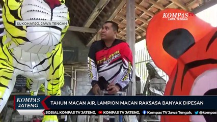 Tahun Macan Air, Lampion Macan Raksasa Banyak Dipesan