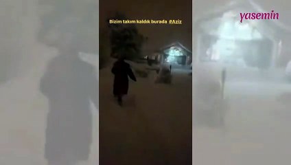 Murat Yıldırım kar nedeniyle Çatalca'da mahsur kaldı!