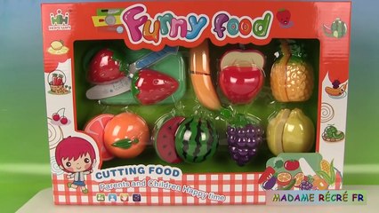 Fruits à découper Toy Velcro Cutting Fruits Food Premier Age Jouets pour petits