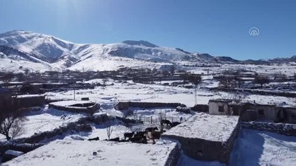 Binbirkilise'nin güzelliği kış örtüsü ile bütünleşti
