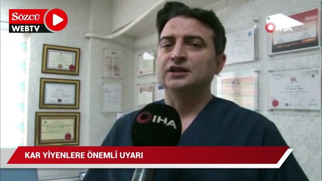 Kar yiyenlerde bu hastalıklara dikkat