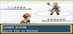 Pokemon Fire Red - Cinnabar Gym Leader Battle: Blaine