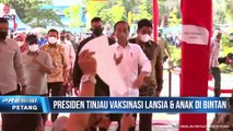 Presiden Jokowi Tinjau Vaksinasi Covid-19 untuk Lansia dan Anak-Anak di Bintan