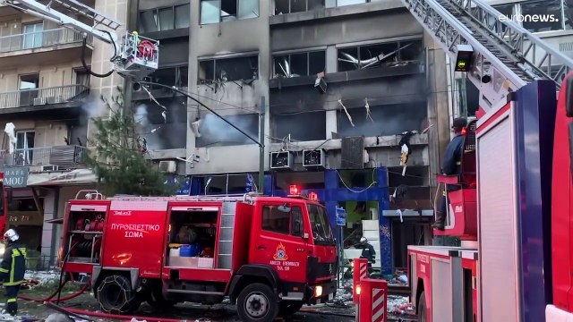 Взрыв в многоэтажном доме в центре Афин