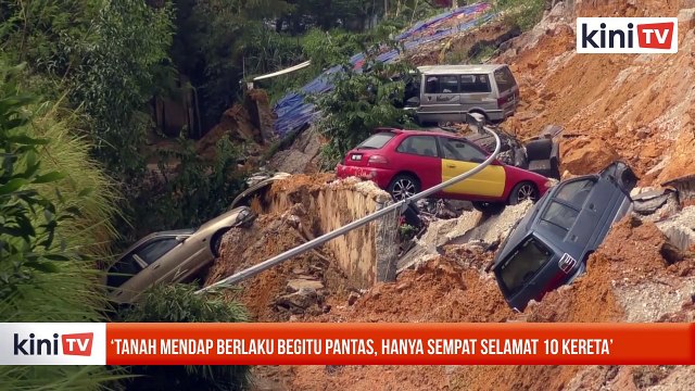‘Tanah mendap berlaku begitu pantas, hanya sempat selamat 10 kereta’