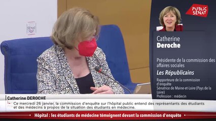 Commission d'enquête sur l'hôpital : les étudiants en médecine auditionnés - Les matins du Sénat (26/01/2022)
