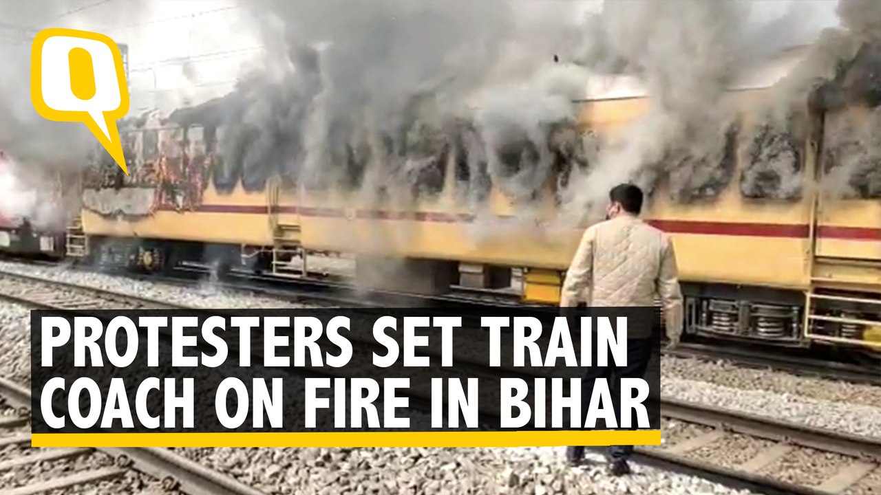 Railway Exam Postponed Amid Protests, Aspirants Set Train on Fire in Bihar