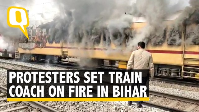 Railway Exam Postponed Amid Protests, Aspirants Set Train on Fire in Bihar