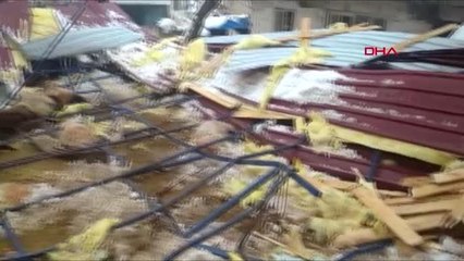 AHIR ÇÖKTÜ, ENKAZ ALTINDA KALAN AYSEL ÖLDÜ, BABASI YARALANDI