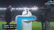 Henry trolea a Sergio Ramos en plena entrevista  con el Real Madrid de por medio