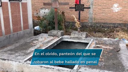 En San Nicolás Tolentino, panteón de donde fue robado el bebé Tadeo, "se roban hasta las cruces"