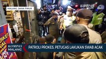 Kasus Covid-19 di Kota Malang Kembali Naik, Petugas Gabungan Gelar Razia Prokes