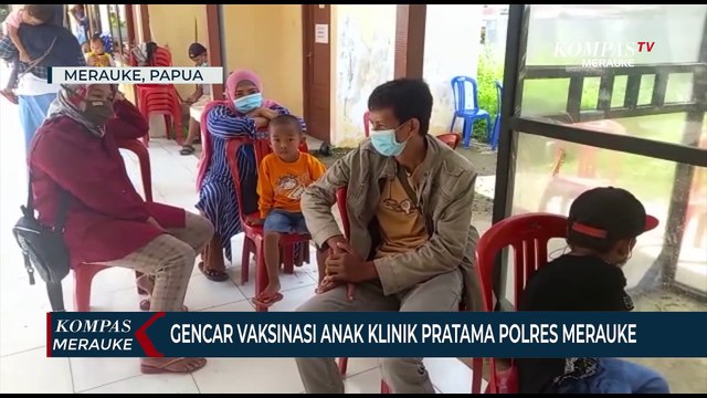 Vaksinasi Anak Klinik Pratama Polres Merauke Buka Setiap Hari Tangani Peserta Vaksin Khusus Anak