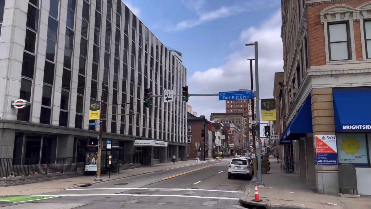 Pittsburgh Local:For Pitt blvd , Blvd of the Allies, Smithfield St ,Third Ave and Fourth Ave in [4K]