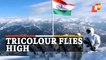 WATCH | Indian Army Unfurls National Flag Amid Heavy Snowfall In J&K