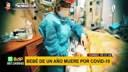 Tumbes: Bebé de un año muere por COVID-19