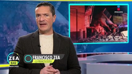 Edificio colapsa tras explosión de tanque de gas en Puebla