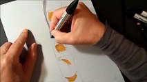 Drawing a 3 Dimension Easter Island Head- Trick Art by Vamos