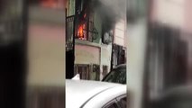 Son dakika: Fatih'te bir binada çıkan yangın söndürüldü