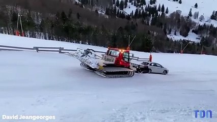 UN OCTOGÉNAIRE SE RETROUVE EN VOITURE SUR LES PISTES D’UNE STATION DU HAUT-RHIN