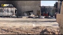 شاهد: العشرات من عناصر داعش يستلمون لقوات سوريا الديمقراطية بعد إحكام سيطرتها على سجن بالحسكة