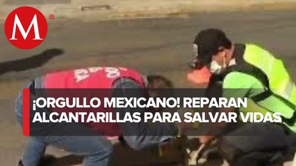 Reparan alcantarillas para evitar accidentes en Oaxaca