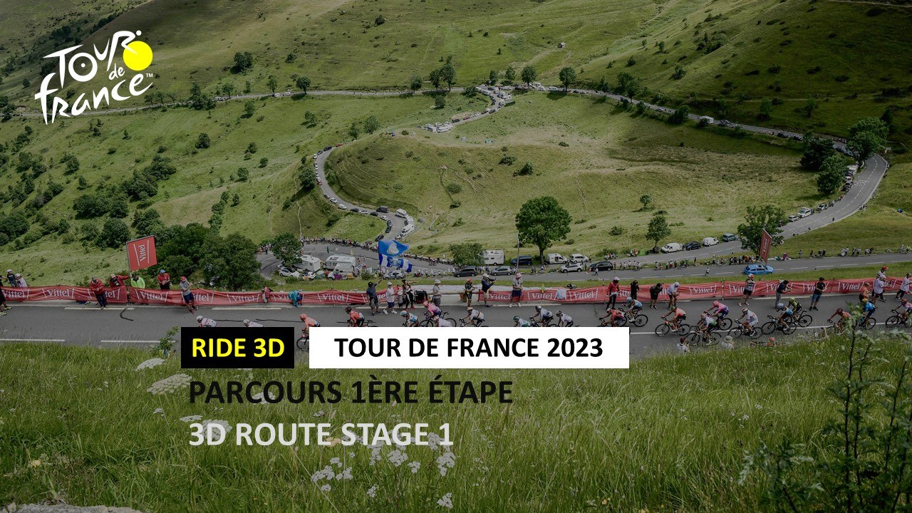 Tour de France 2023 - Grand Départ : Parcours 1ère étape / 3D route stage 1