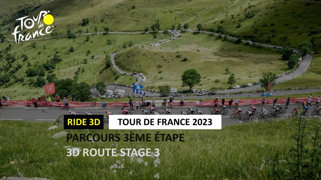 Tour de France 2023 - Grand Départ : Parcours 3éme étape / 3D route stage 3