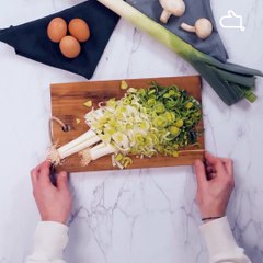 Crêpes fourrées gratinées jambon poireaux au reblochon