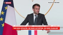 Emmanuel Macron : «Ne rien effacer, ne rien accepter, ne rien oublier»