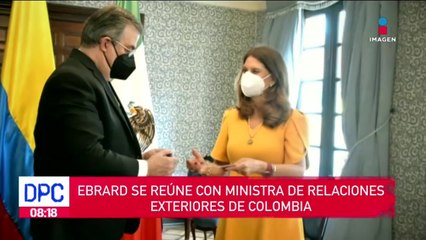 Ebrard se reúne con ministra de Relaciones Exteriores de Colombia