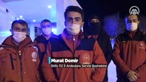 Kar engeli paletli ambulansla aşılarak zehirlenen aileye ulaşıldı