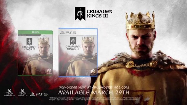 Crusader Kings III - Date de sortie sur consoles PS5 et Xbox Series