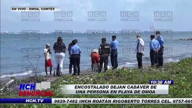 ¡Tremendo! Encostalado, dejan cadáver de una persona en playa de Omoa