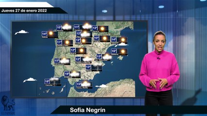 El tiempo del jueves 27 enero