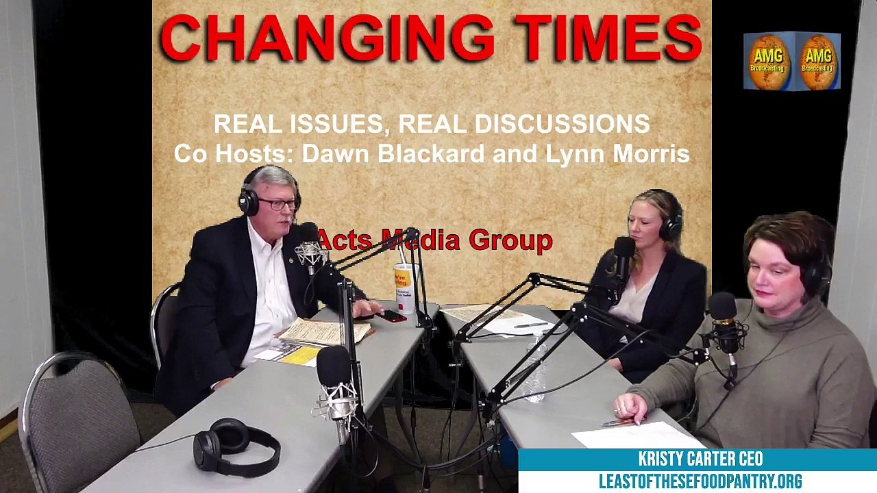"Changing Times, Kristy Carter," hosts Lynn Morris & Dawn Blackard