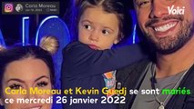 VOICI : Carla Moreau et Kevin Guedj : les amoureux se sont enfin mariés, des images de l'union dévoilées