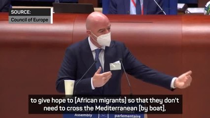 'Biennial World Cup may prevent migrant deaths at sea' - Infantino