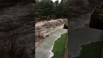 Exceptionally High Tides Filmed from Hotel Room