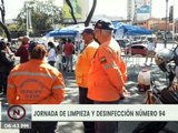 Realizan jornada de limpieza y desinfección contra la COVID-19 en la estación del metro de Petare