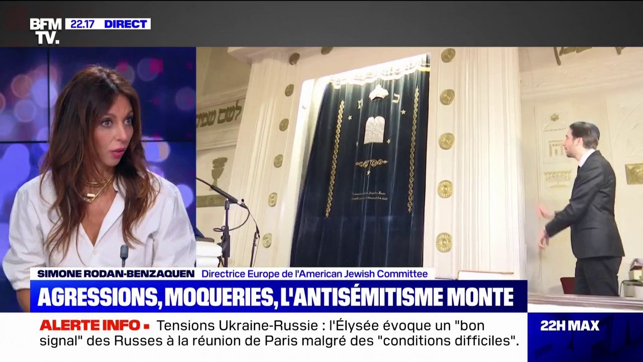 Simone Rodan-Benzaquen (American Jewish Committee): "2 Français juifs sur 3 disent avoir déjà subi au cours de leur vie au moins une fois un acte antisémite"